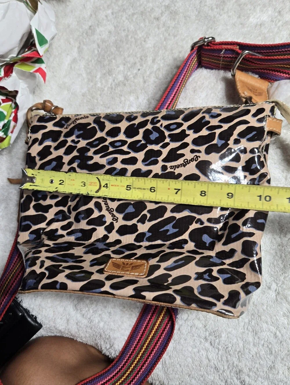 Consuela Blue Jag Legacy Wedge Crossbody Bag
